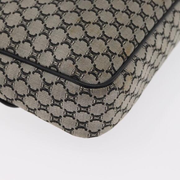 CELINE Macadam Canvas Shoulder Bag Gray Silver Auth ep11913 - Picture 15 of 16